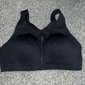 Lululemon Enlite Zip Front High Support Bra 34B black